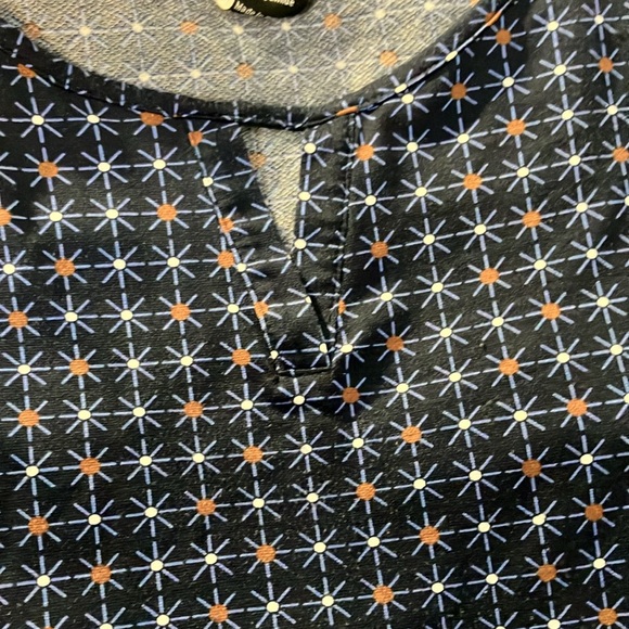 Olsen Sz L/14 Navy Long Sleeve Top - Like New - Picture 3 of 6